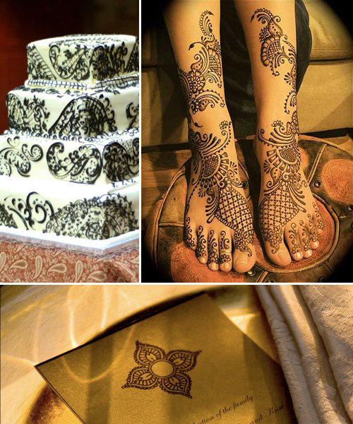 Paisleys peacock shehnai palki often feature as bridal henna patterns