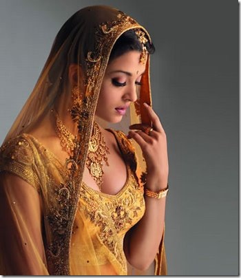 Aishwarya Rai in a Beautiful Bridal Outfit with Zardozi Embroidery