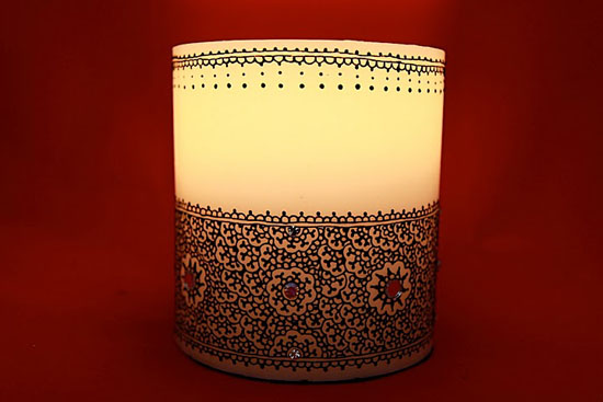 We are giving away one of Surinder's beautiful hand crafted candles