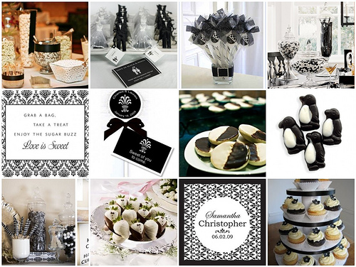 Black And White Yellow Wedding. wedding color palette.