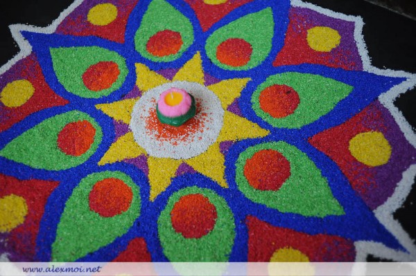 Rangoli Traditional Indian Wedding Decoration