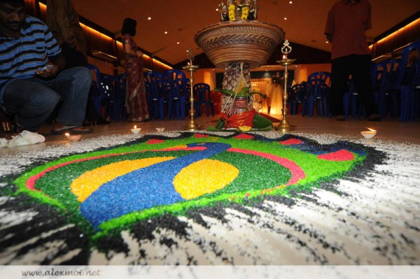 Rangoli Traditional Indian Wedding Decoration