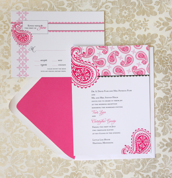 Now how did you get started designing your line of wedding invitations