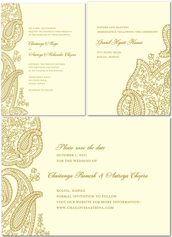 Wedding invitations indian style