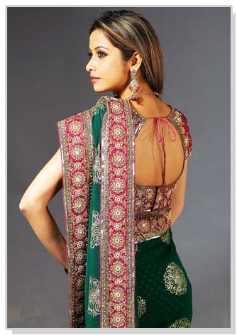 designer blouses for silk sarees | designerchuridhar.com